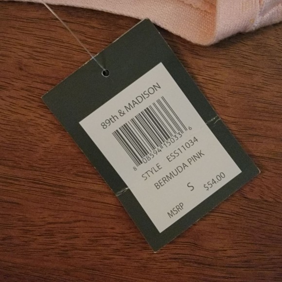 89th & Madison Womens Pink‎ Long Sleeve V Neck Pullover Blouse Top Size Small - Picture 10 of 10